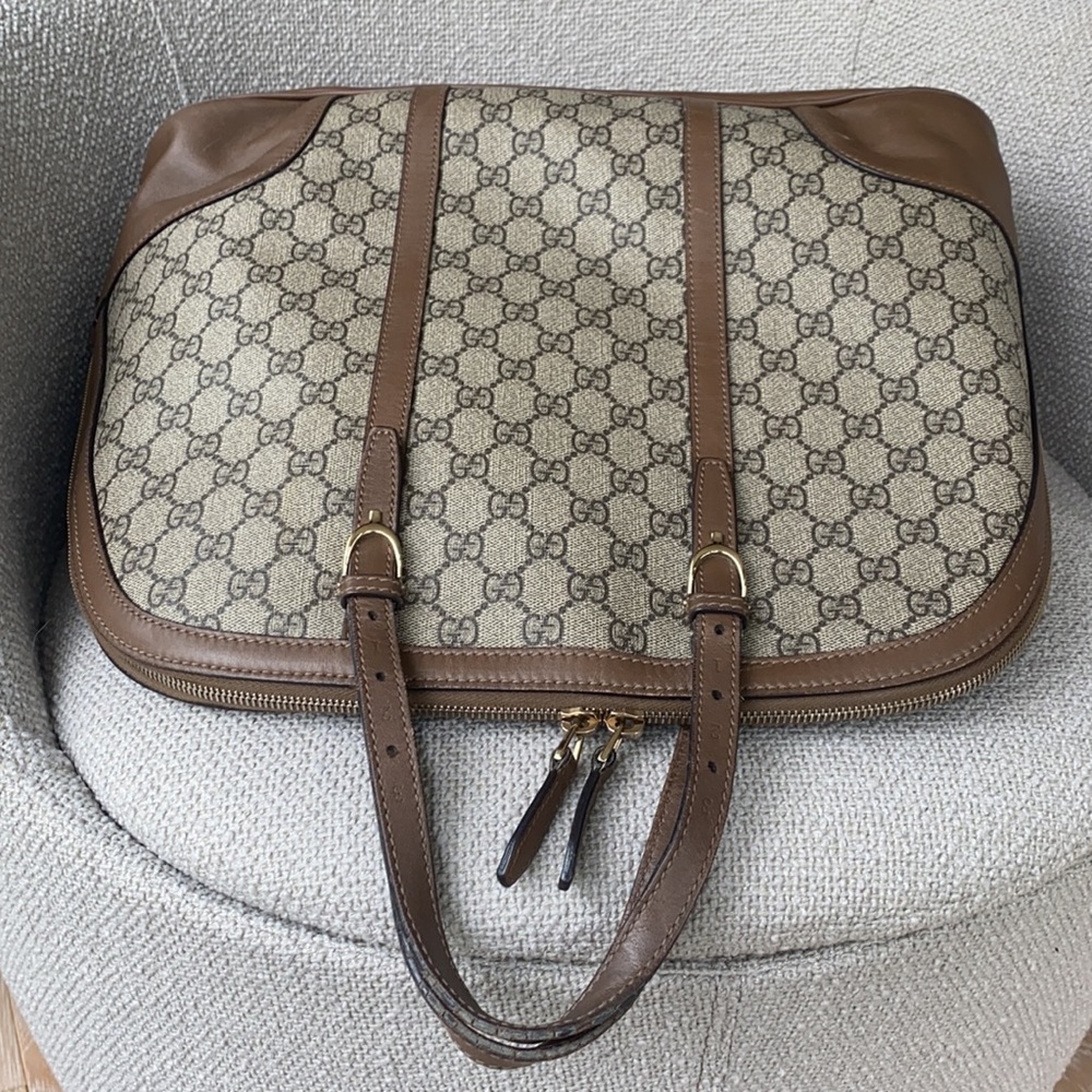 Authentic GUCCI large hand bag coated canvas - Picture 11 of 11